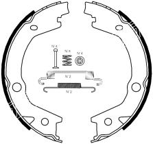 BKN 1516K - Zapatas freno de mano