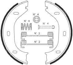 BKN 2002K - Zapatas freno de mano