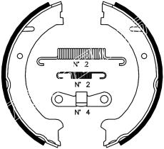 BKN 2127K - Zapatas freno de mano