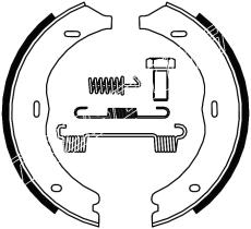 BKN 3883K - Zapatas freno de mano