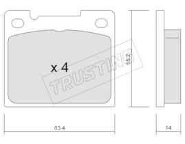 Trusting 004.0 - Pastillas de Freno