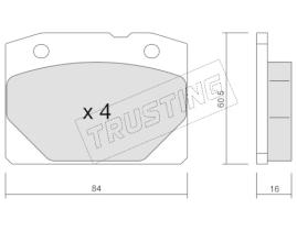 Trusting 008.0 - Pastillas de Freno