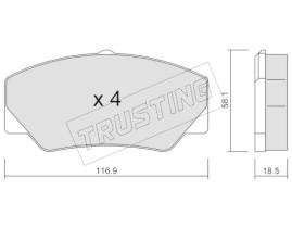 Trusting 058.0 - Pastillas de Freno