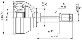 CAR 607065 - Junta Homocinética