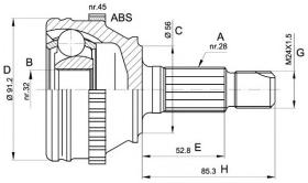 BKN 607091 - Junta Homocinética