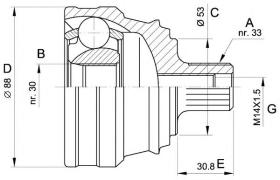 BKN 607092 - Junta Homocinética