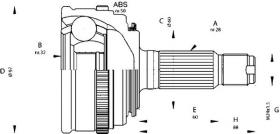 BKN 607132 - Junta Homocinética