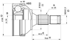 BKN 607140 - Junta Homocinética