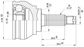 BKN 607152 - Junta Homocinética