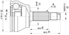 BKN 607158 - Junta Homocinética