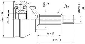 LOBRO 607161 - Junta Homocinética