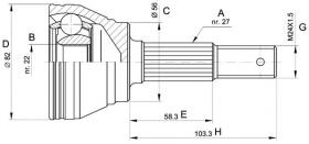 BKN 607165 - Junta Homocinética