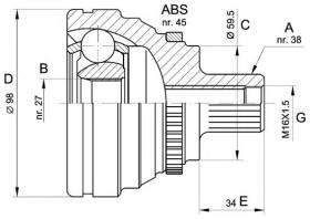 BKN 607175 - Junta Homocinética