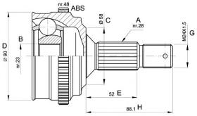 BKN 607180 - Junta Homocinética