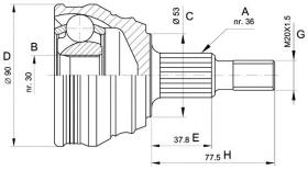 BKN 607190 - Junta Homocinética