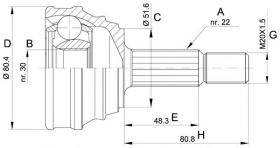 BKN 607191 - Junta Homocinética