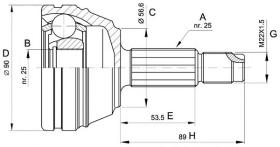 LOBRO 607200 - Junta Homocinética