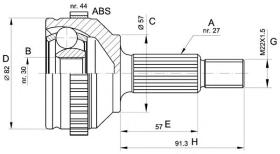 BKN 607202 - Junta Homocinética