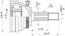 BKN 607204 - Junta Homocinética