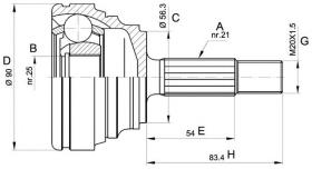 BKN 607205 - Junta Homocinética