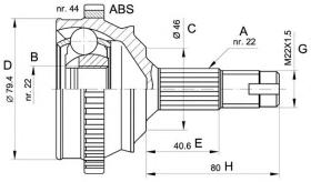 BKN 607229 - Junta Homocinética