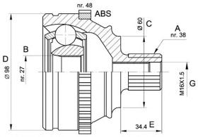 BKN 607230 - Junta Homocinética