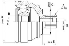 BKN 607231 - Junta Homocinética