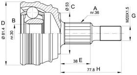 GSP 607242 - Junta Homocinética