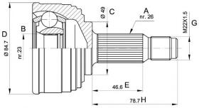 BKN 607261 - Junta Homocinética