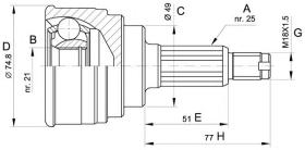 BKN 607267 - Junta Homocinética