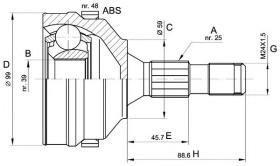 BKN 607282 - Junta Homocinética