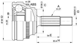 CAR 607286 - Junta Homocinética