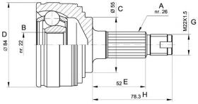 BKN 607300 - Junta Homocinética