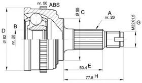 BKN 607302 - Junta Homocinética