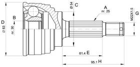 CAR 607336 - Junta Homocinética