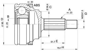 BKN 607346 - Junta Homocinética