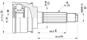 LOBRO 607361 - Junta Homocinética