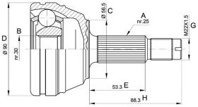 LOBRO 607365 - Junta Homocinética