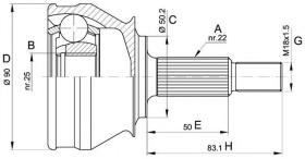 CAR 607370 - Junta Homocinética