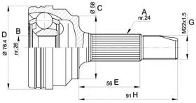 GSP 607394 - Junta Homocinética