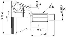 LOBRO 607404 - Junta Homocinética