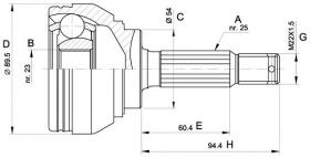 LOBRO 607406 - Junta Homocinética