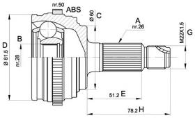 BKN 607426 - Junta Homocinética