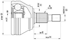 BKN 607429 - Junta Homocinética