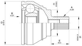 GSP 607465 - Junta Homocinética