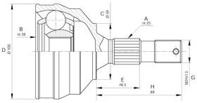 BKN 607498 - Junta Homocinética