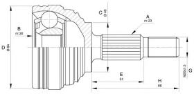 BKN 607502 - Junta Homocinética