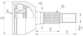 BKN 607505 - Junta Homocinética