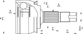 BKN 607595 - Junta Homocinética