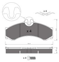 BKN 900535 - Pastillas de Freno